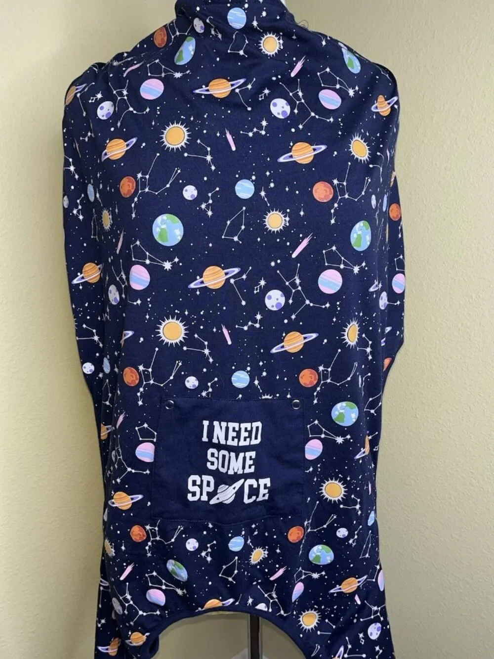 Dog Halloween Costume Glow In Dark Space Planets Constellations Earth Size Large